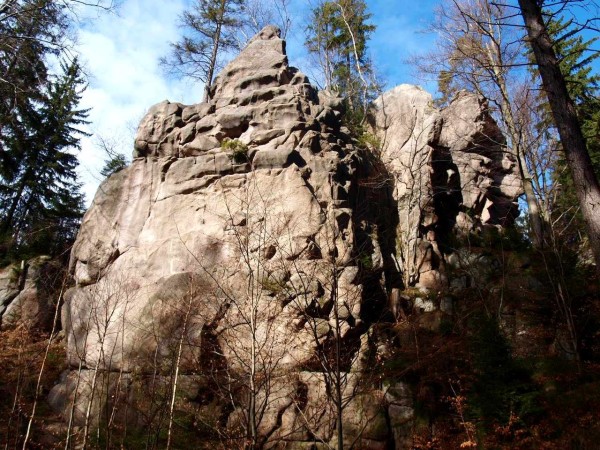 ścianki do wspinaczki w Rudawach Janowickich